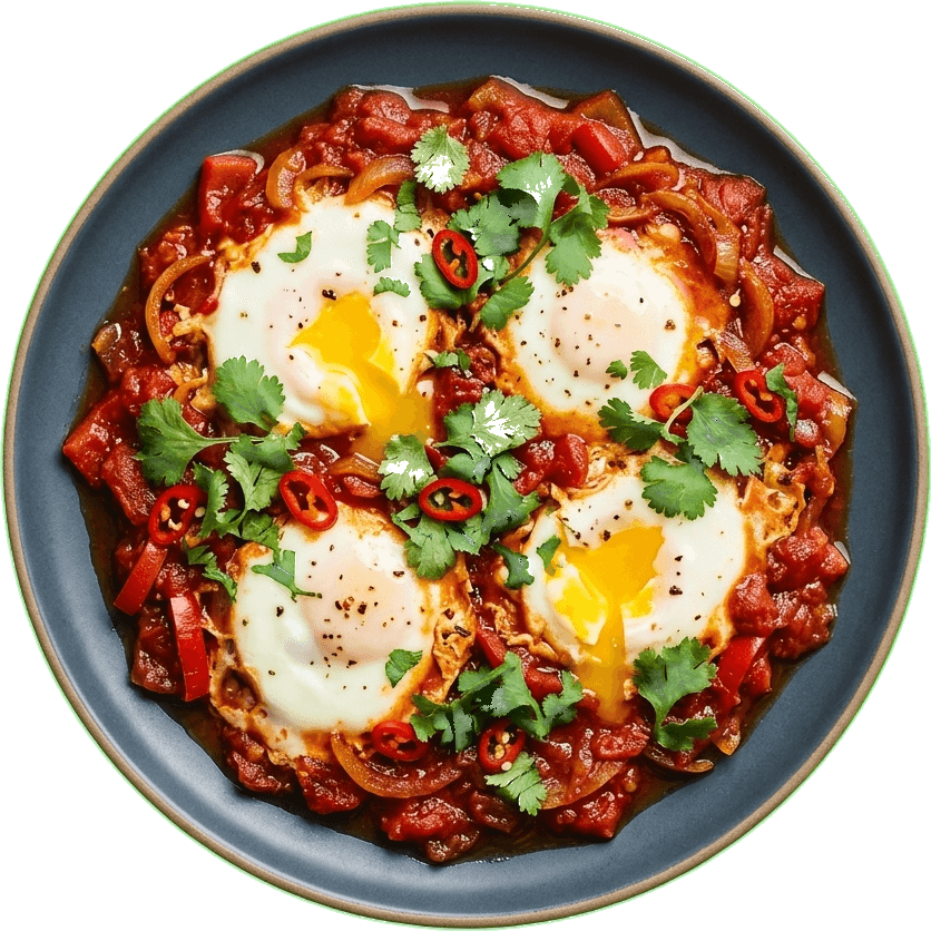Shakshuka with eggs